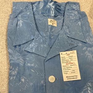 Vintage nwot blue 2 piece long sleeve pajamas with pants. Opened to measure only